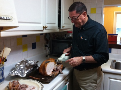 Uncle Bruce Carving the Turkey