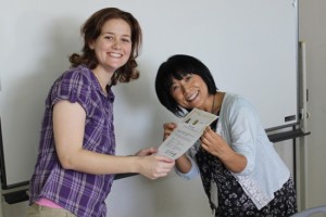 Receiving Her Certificate